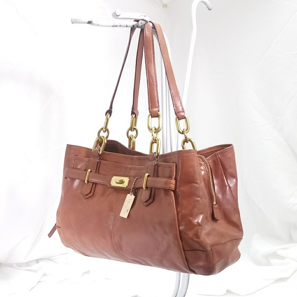 Coach Leather Chelsea Jayden Carryall Satchel - Picture 3 of 7